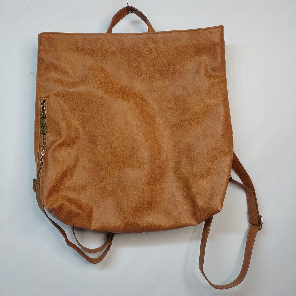 Thirty One Brown Faux Leather Backpack